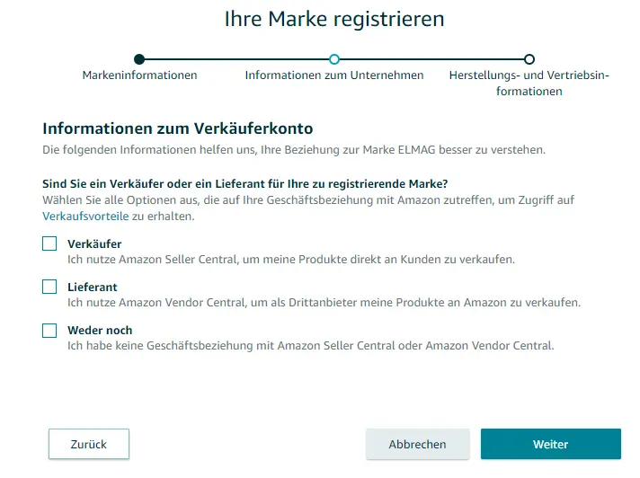 Markeninformationen bereiststellen