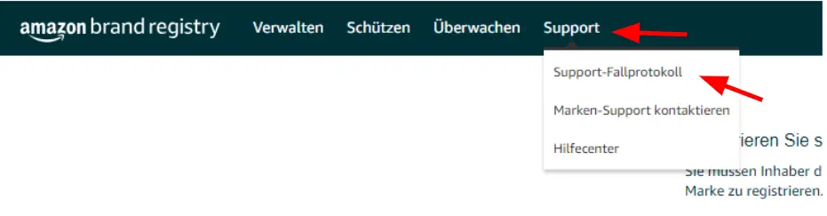 Amazon Brand Registry Fall eröffnen