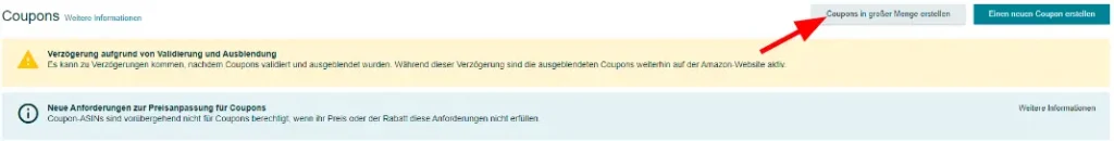 Amazon mehrere Coupons auf einmal