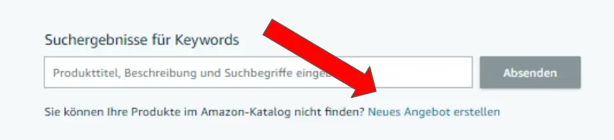 Amazon neues Angebot hochladen