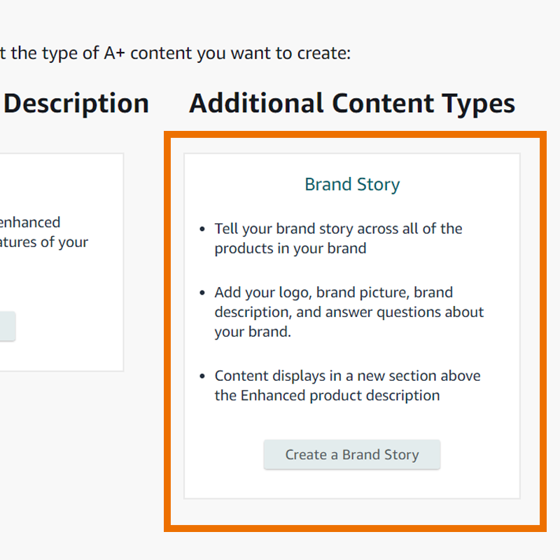 Create Amazon Brand Story