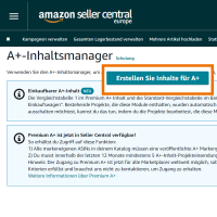 Create Amazon A+ content in Seller Central